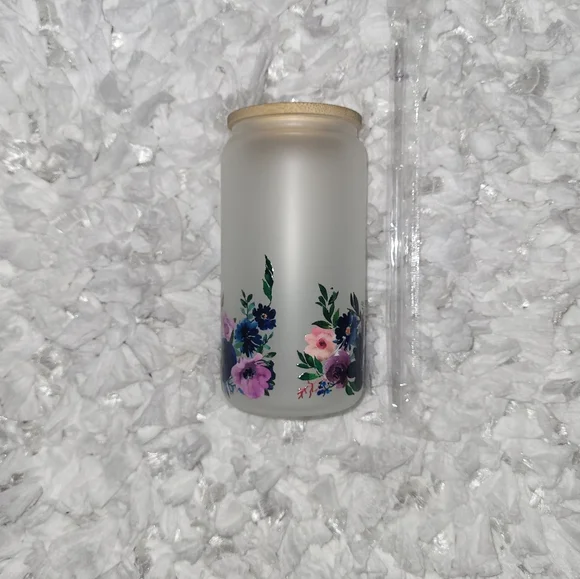 Glass can cup - Picture 3 of 3